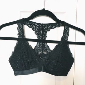 Black Lace Racerback Bralette